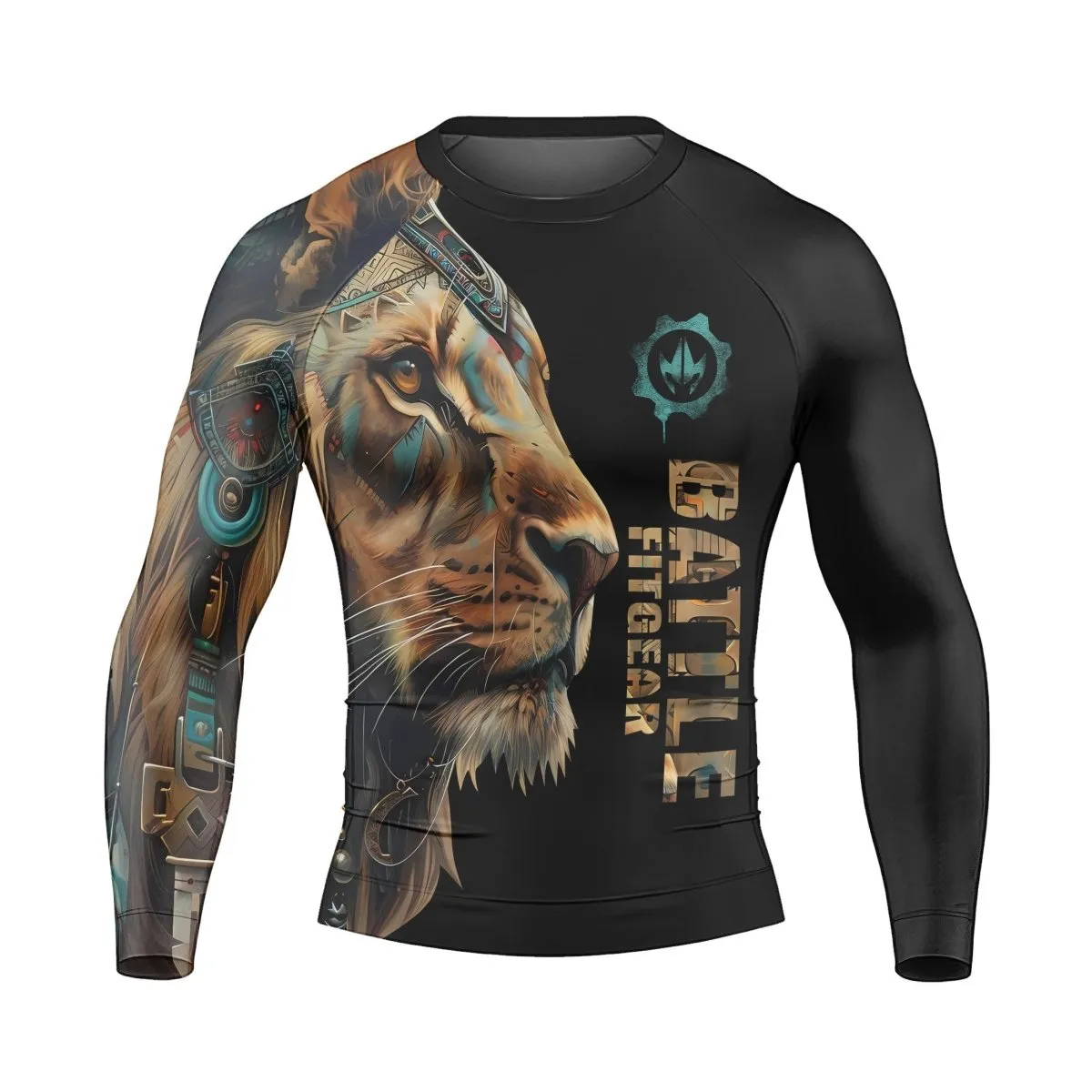 Acient Lion Men's Long Sleeve Rash Guard