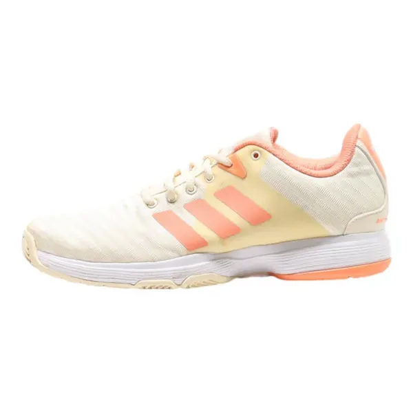 ADIDAS Barricade Court Sneaker Trainers Cream Synthetic Womens UK 6.5