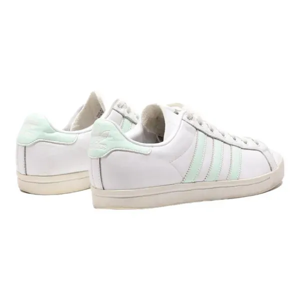ADIDAS Coast Star Low Top Trainers White Leather Womens UK 6.5