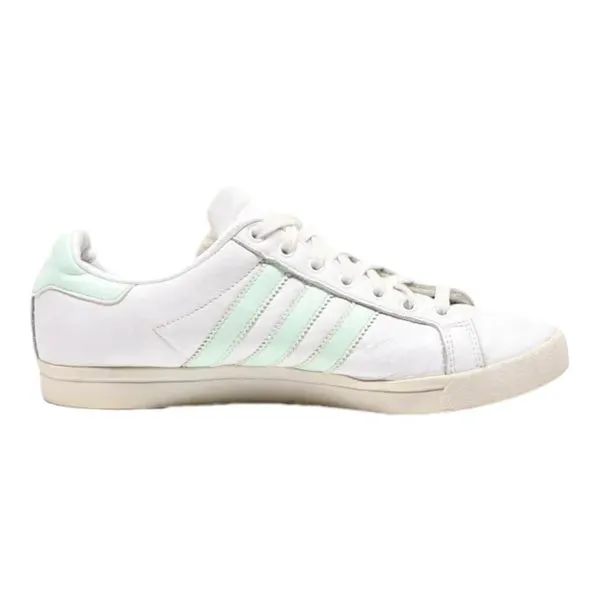 ADIDAS Coast Star Low Top Trainers White Leather Womens UK 6.5