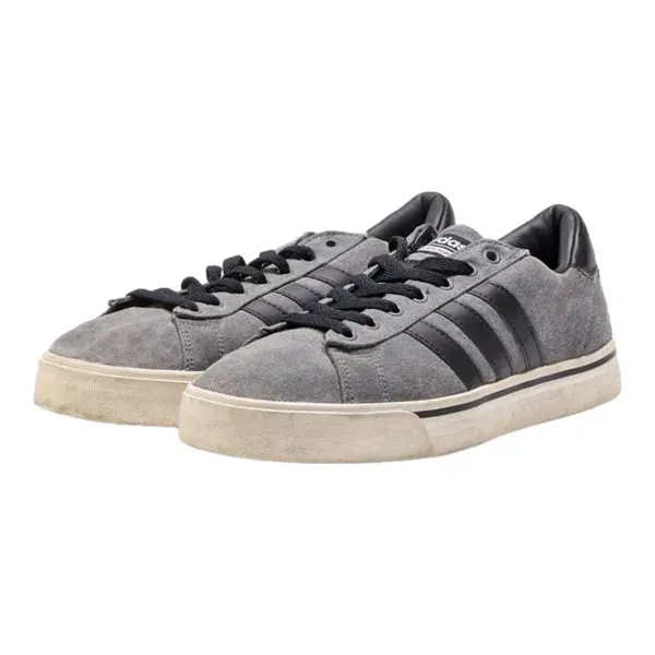 ADIDAS Low Top Trainers Grey Canvas Mens UK 7.5