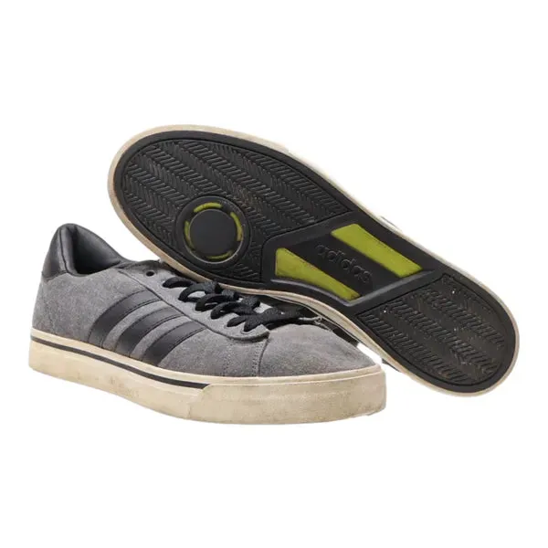 ADIDAS Low Top Trainers Grey Canvas Mens UK 7.5