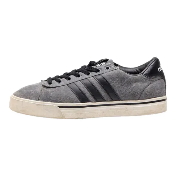 ADIDAS Low Top Trainers Grey Canvas Mens UK 7.5