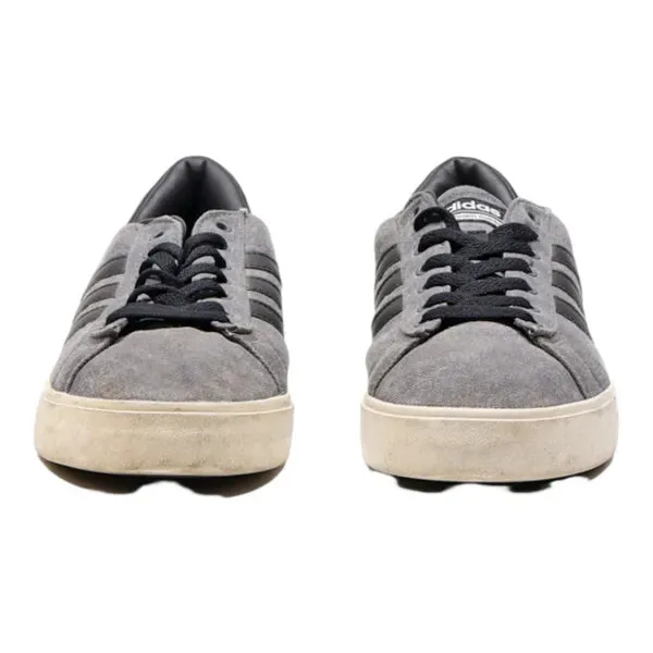 ADIDAS Low Top Trainers Grey Canvas Mens UK 7.5
