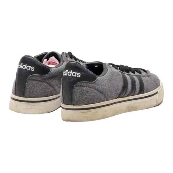 ADIDAS Low Top Trainers Grey Canvas Mens UK 7.5