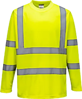 BAM Classic Hi Vis Long Sleeved T-Shirt - Yellow