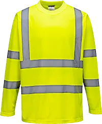 BAM Classic Hi Vis Long Sleeved T-Shirt - Yellow