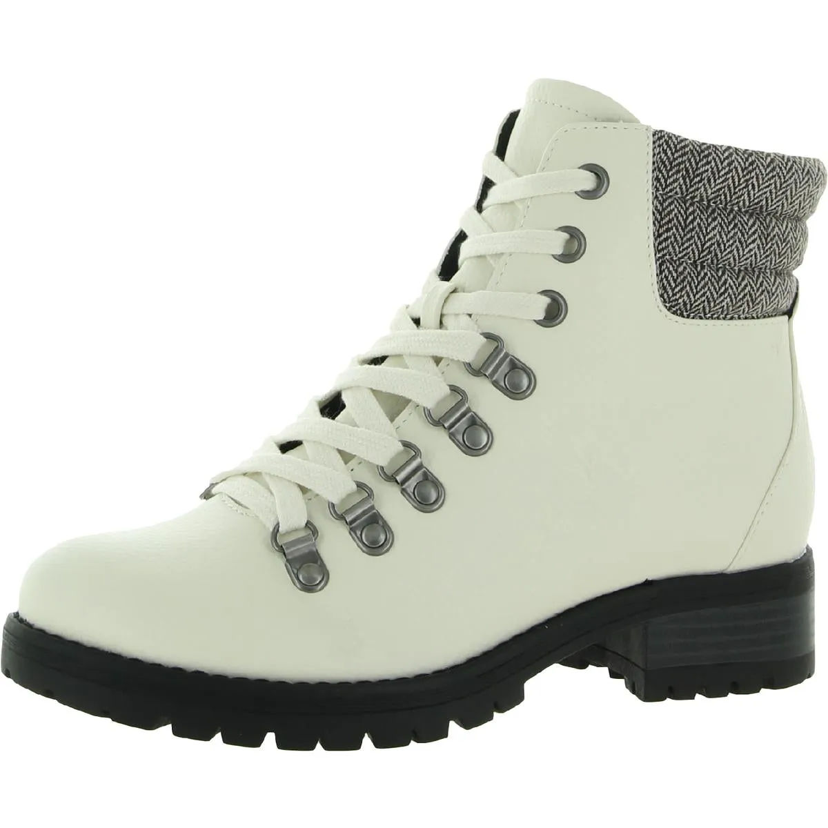 BC Footwear Women's Otherside Vegan Leather Lug Sole Combat Boots