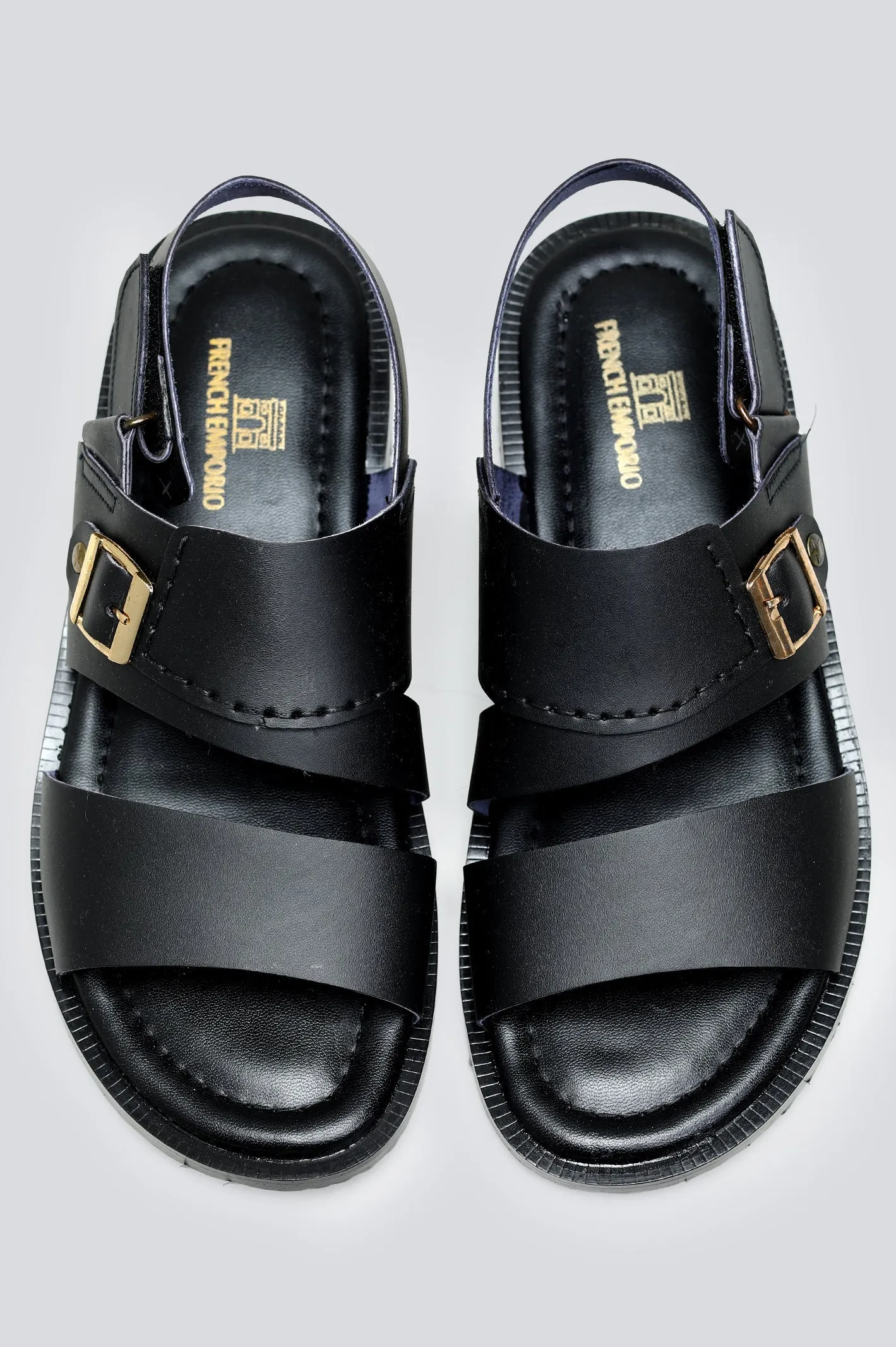 Black Sandal for Men's
