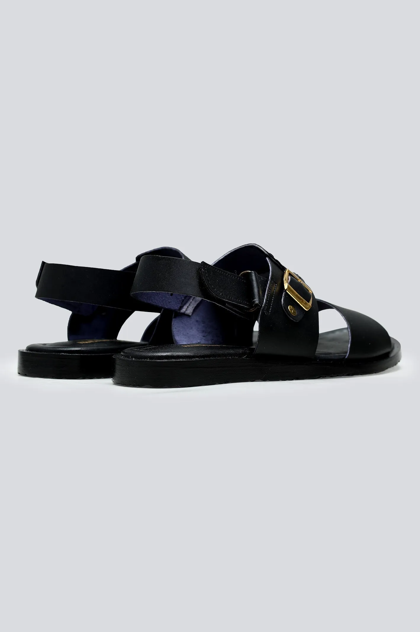Black Sandal for Men's