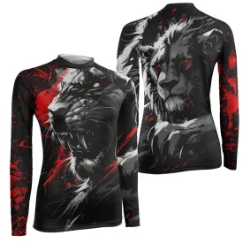 Dangerous Lion Women's Long Sleeve Rash Guard