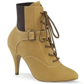 DREAM-1022 Pleaser Pink Label Tan Fuax Nubuck Leather Sexy Single Soles (Fetish Footwear)