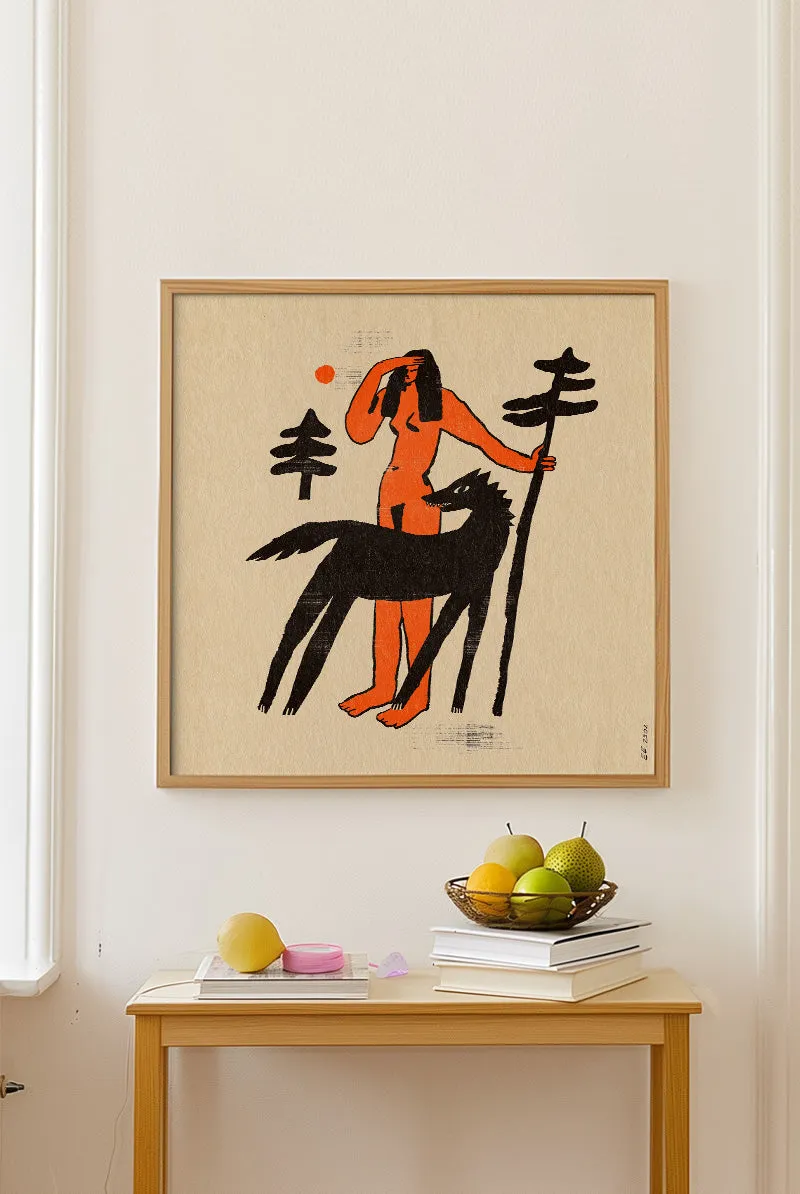 Enikő Eged - Girl and Wolf
