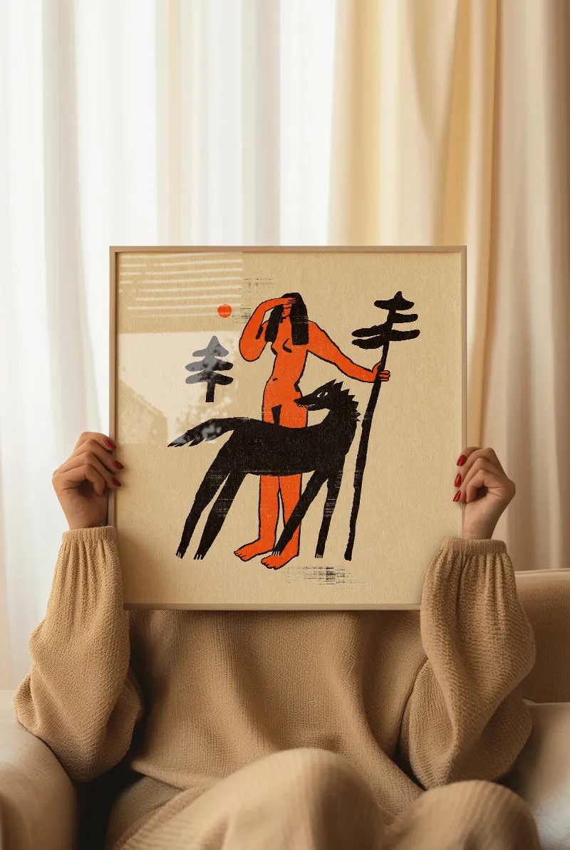 Enikő Eged - Girl and Wolf