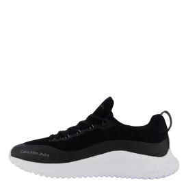 Eva Runner Sock Low Knit Mtr Black/white/ Charcoal Grey