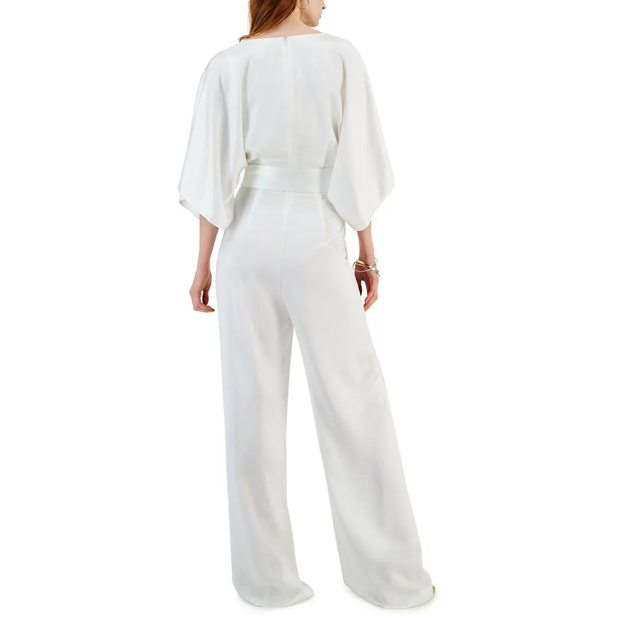 Hugo Womens Satin Wide Leg Jumpsuit