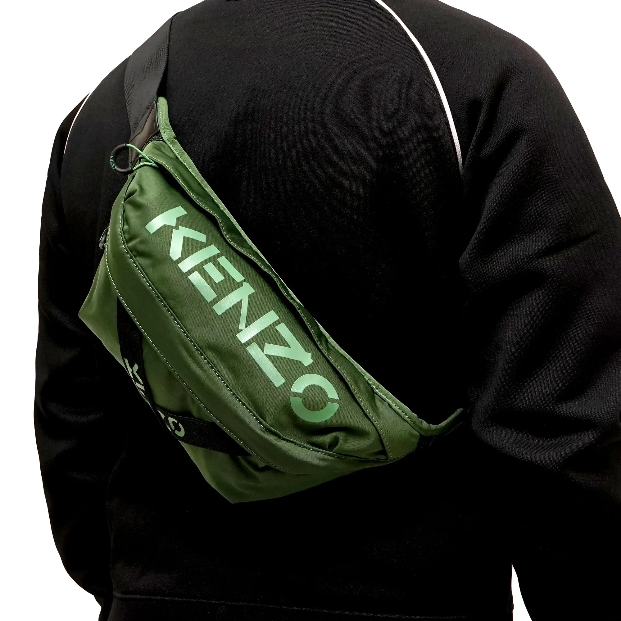 KNZ Elastic Cross Logo Belt Bag