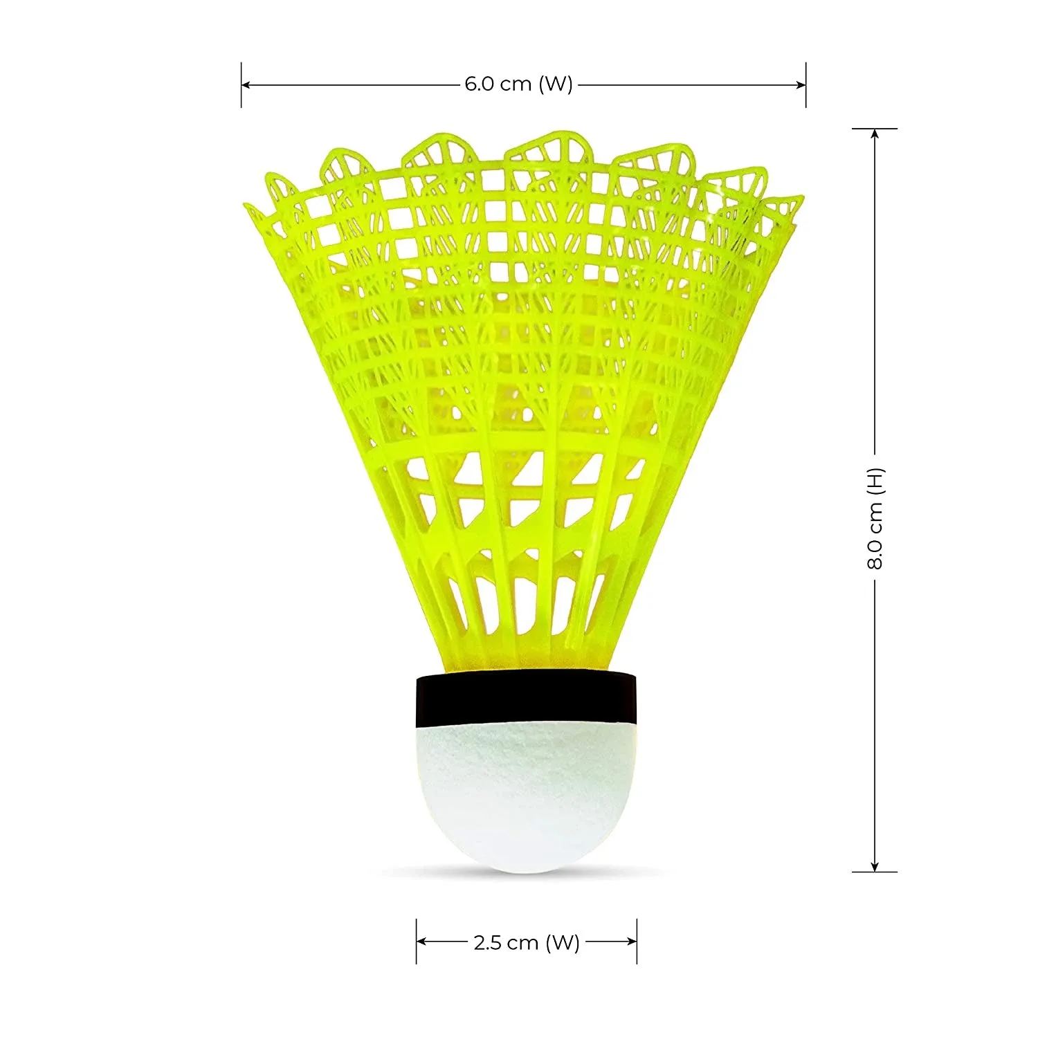 Li-Ning Bolt Neo Nylon Badminton Shuttlecocks, Yellow (6 in 1)