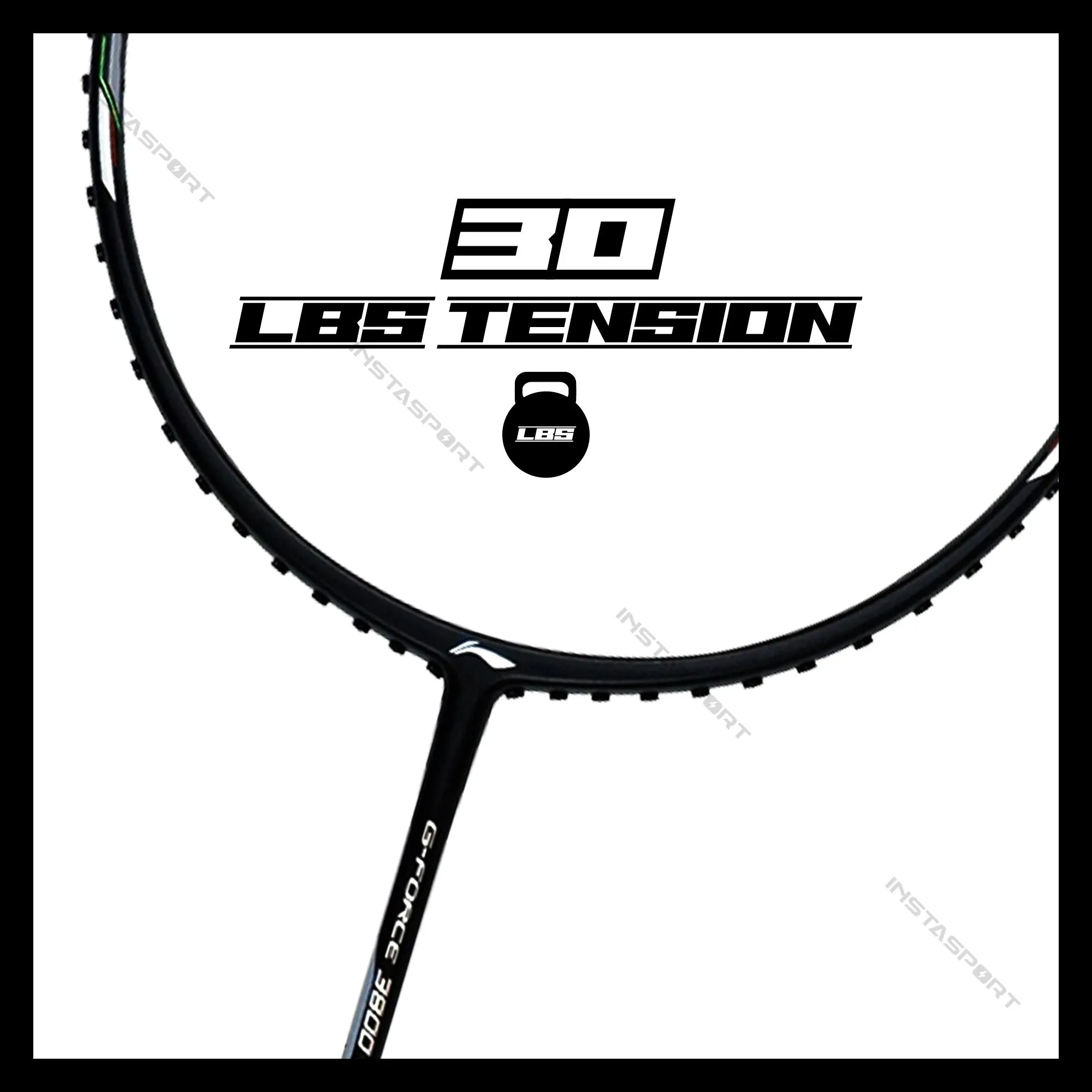 Li-Ning GForce 3800 Superlite Badminton Racket (Black/ Purple)