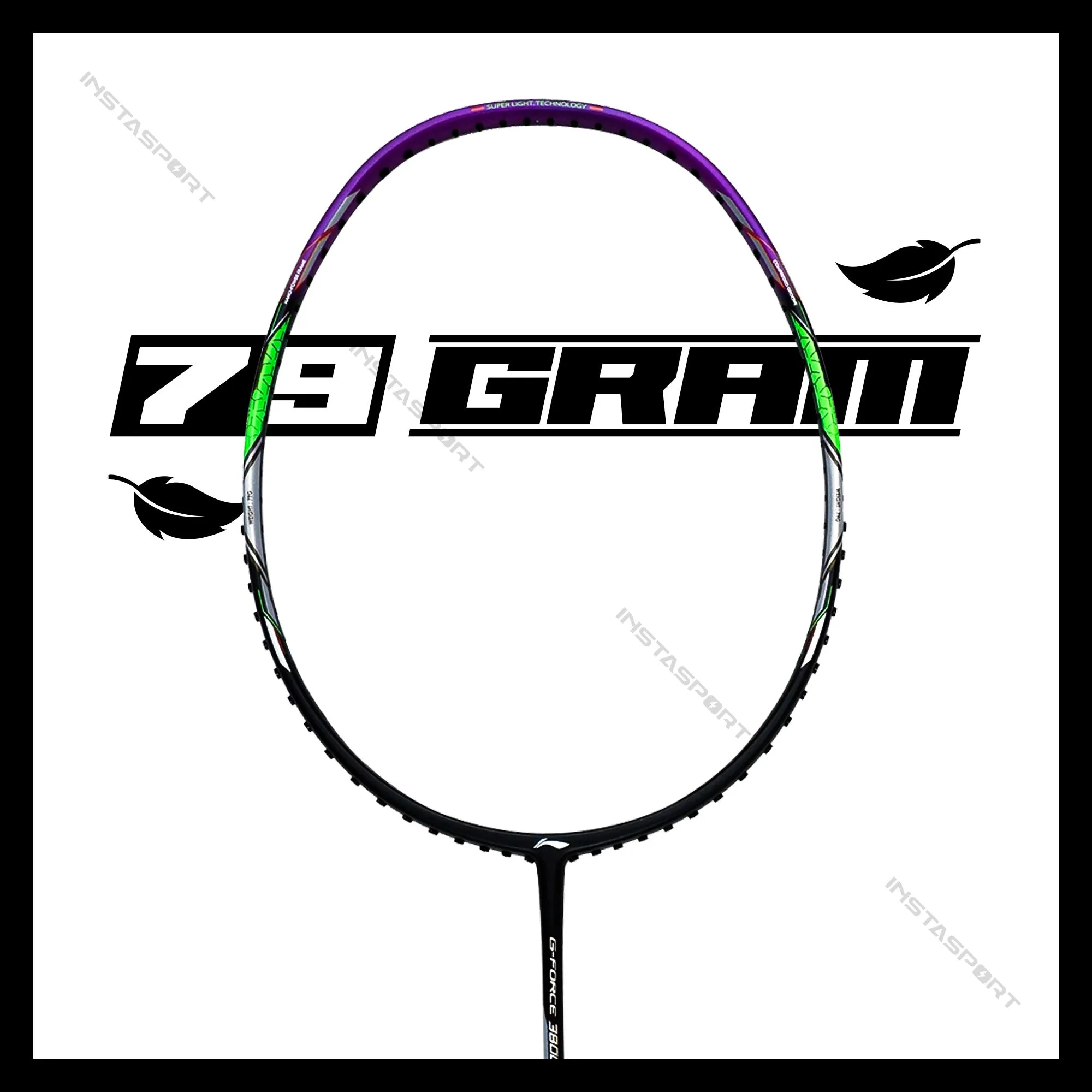 Li-Ning GForce 3800 Superlite Badminton Racket (Black/ Purple)