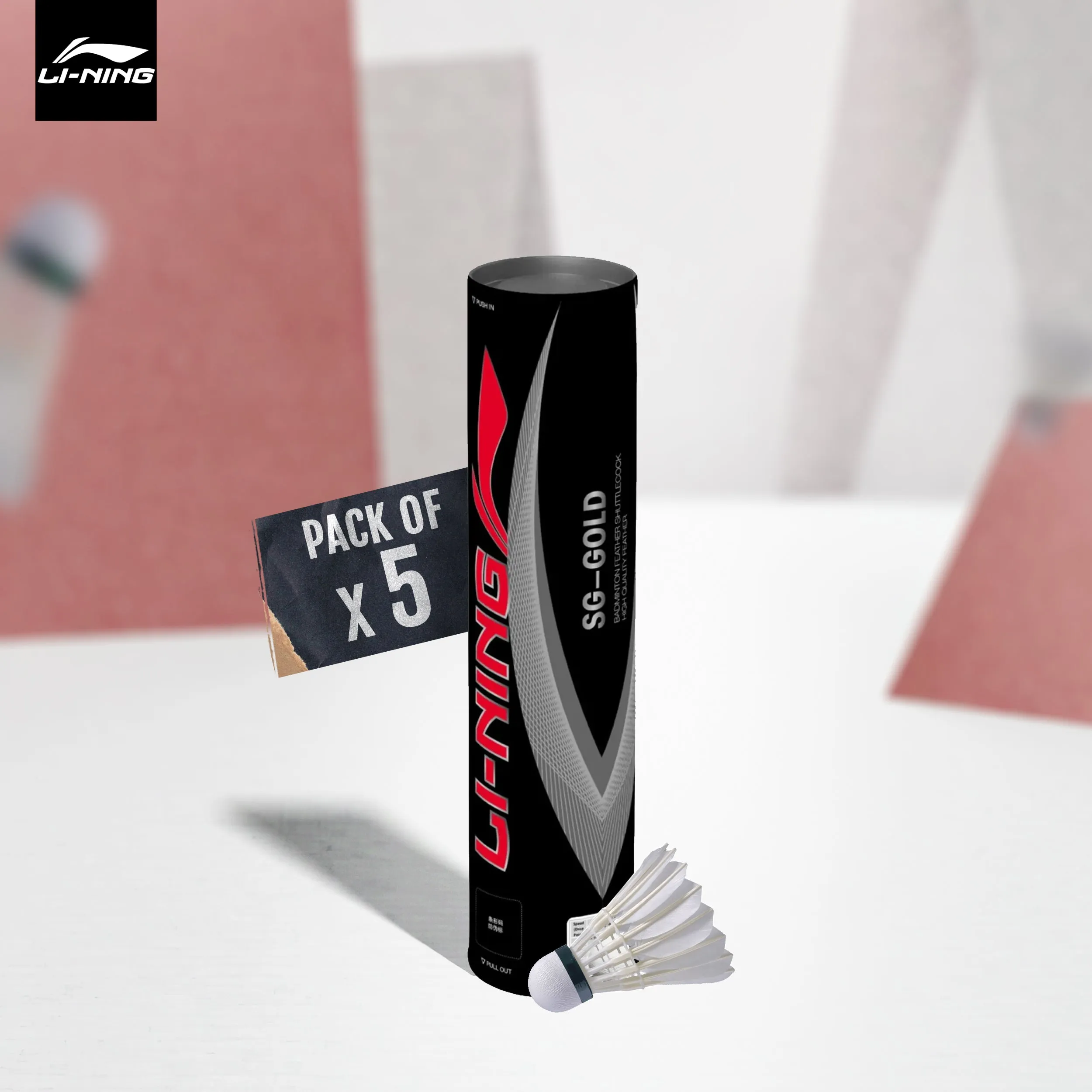 Li-Ning SG Gold Badminton Shuttlecock Speed 77