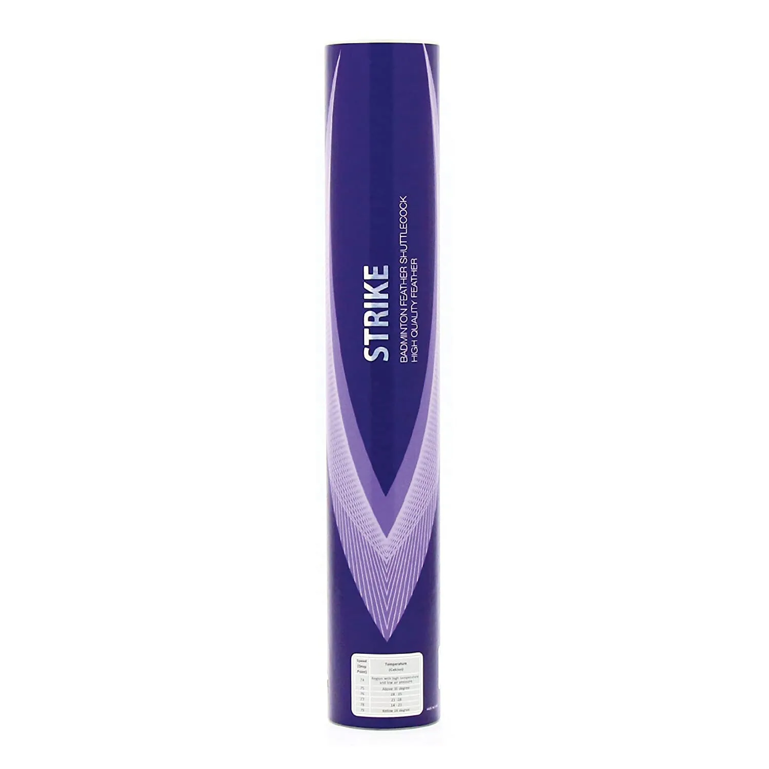 Li-Ning Strike Speed 76 Feather Shuttlecock, White Natural