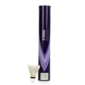 Li-Ning Strike Speed 76 Feather Shuttlecock, White Natural