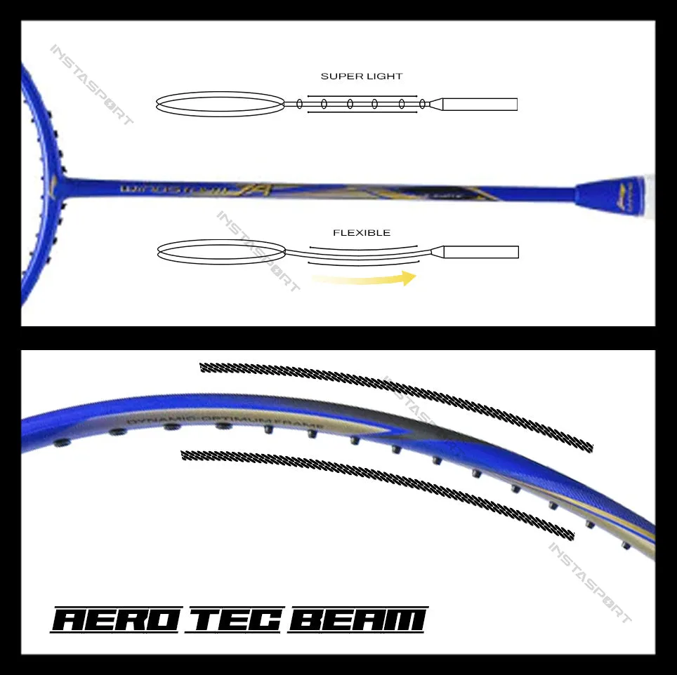 Li-Ning Windstorm 74 (Blue Gold) Badminton Racket