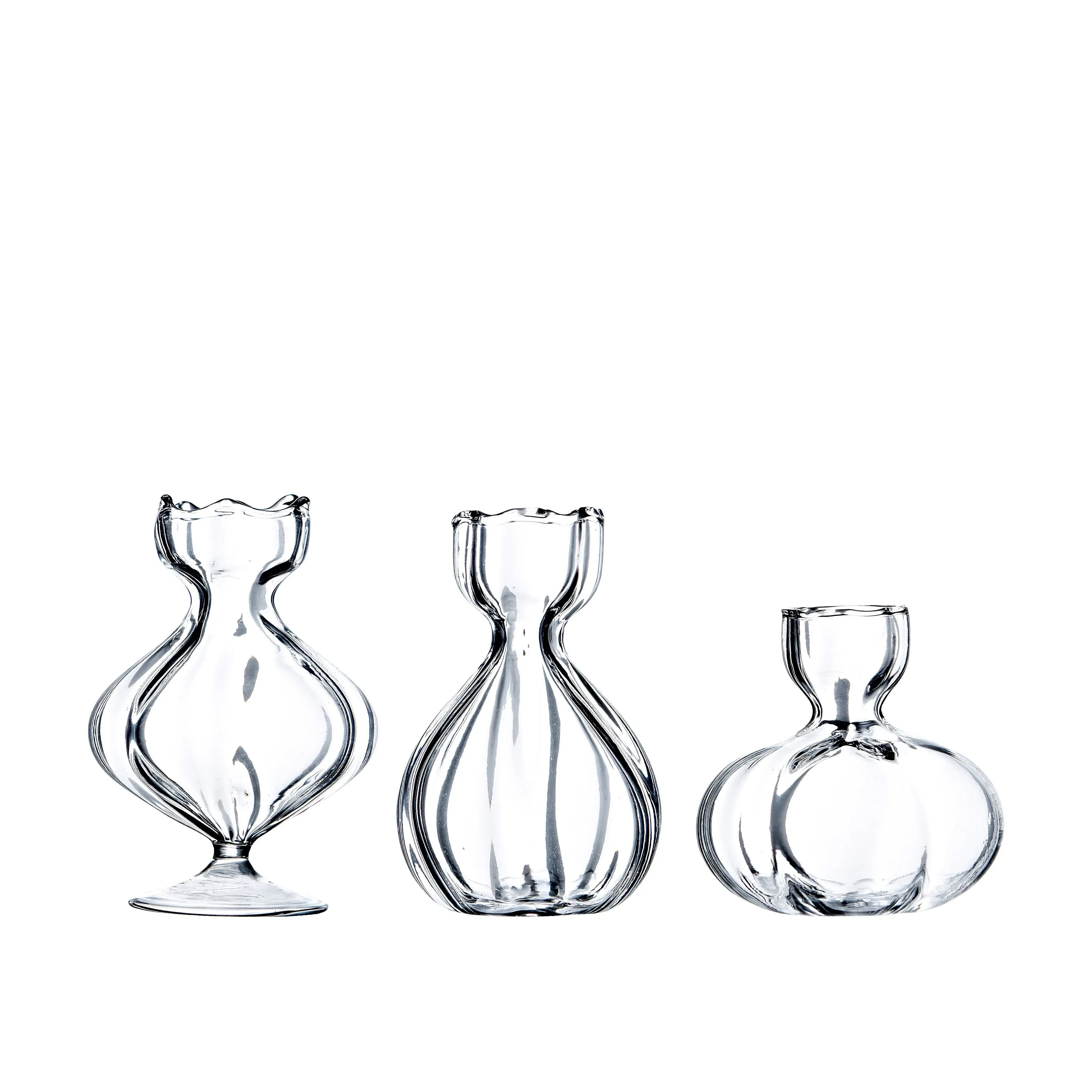 Mini Clear Glass Bud Vase Selection