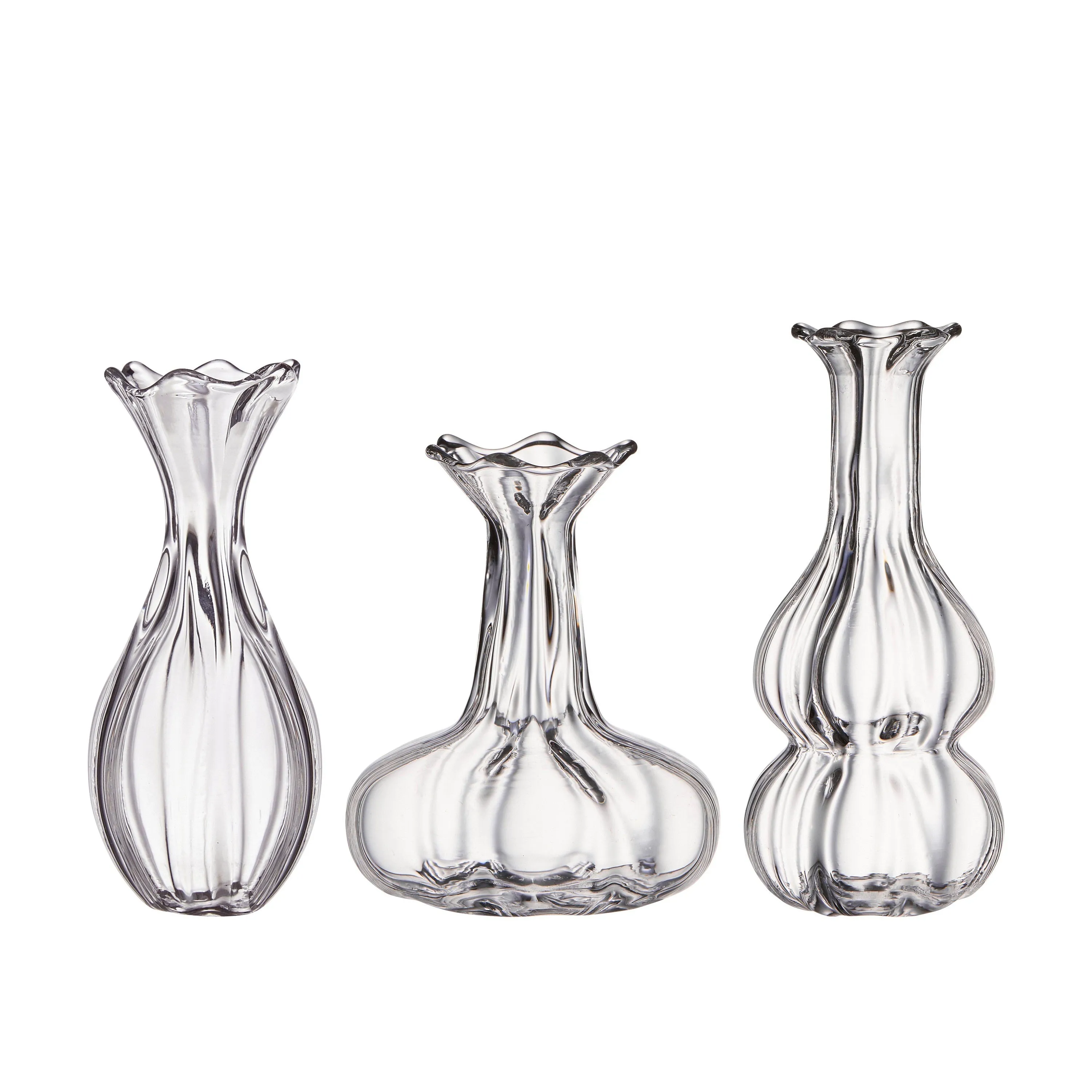 Mini Clear Glass Bud Vase Selection
