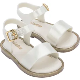 Mini Melissa Mar Sandal Iii | White/Glitter