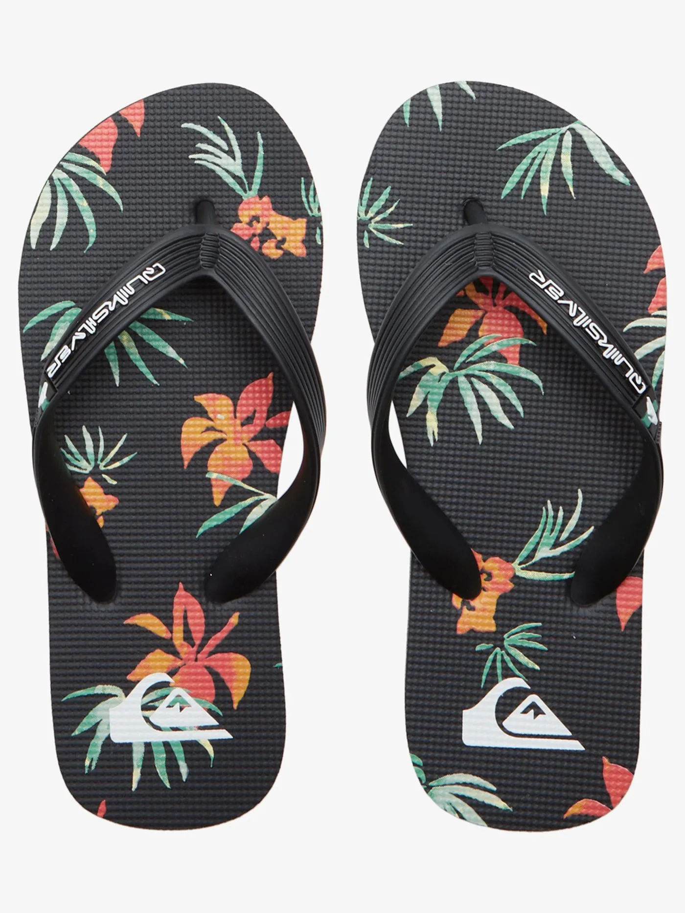Molokai Art II Black/Orange/Green Sandals (Kids)