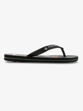 Molokai Art II Black/Orange/Green Sandals (Kids)