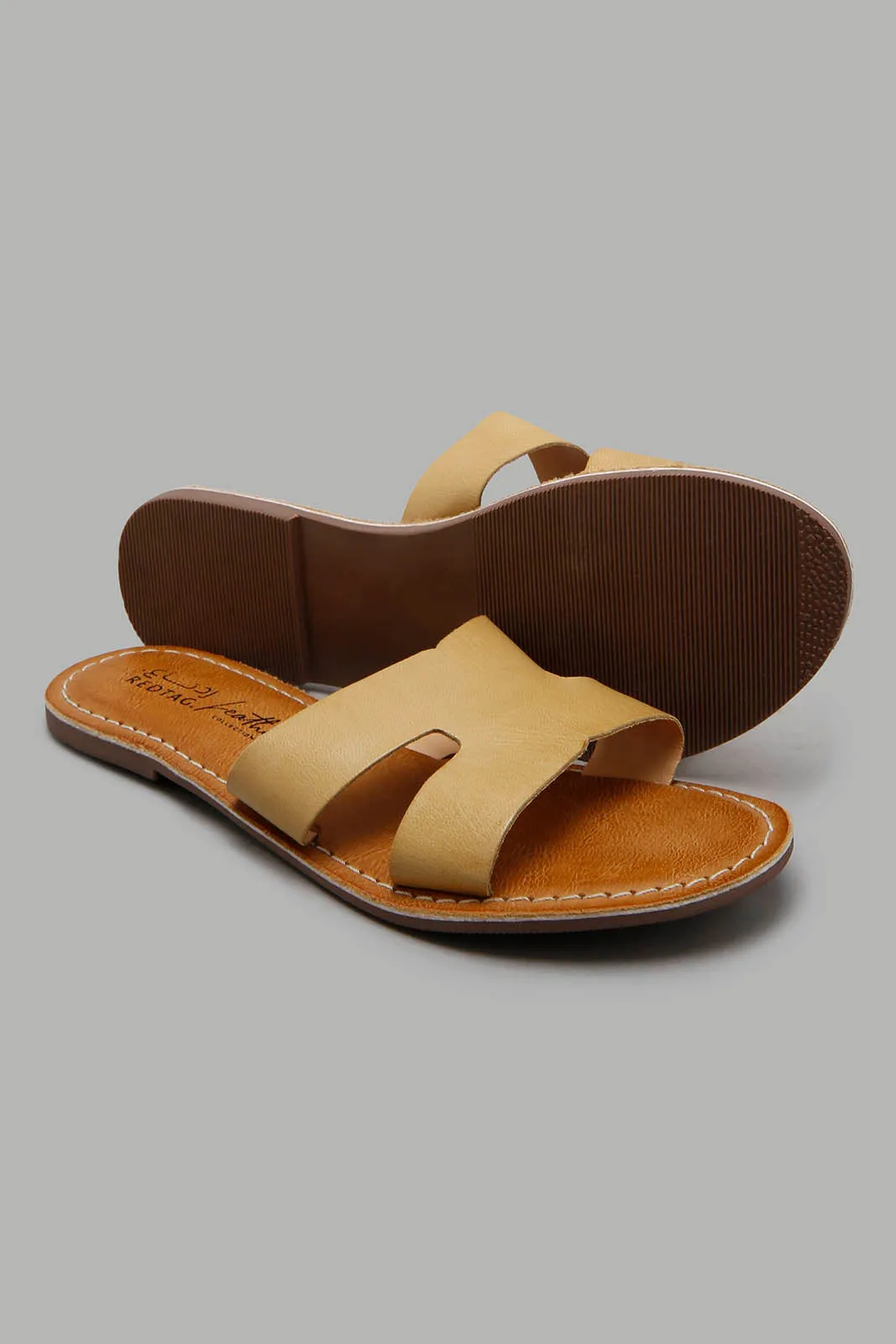 Mustard Leather Mule