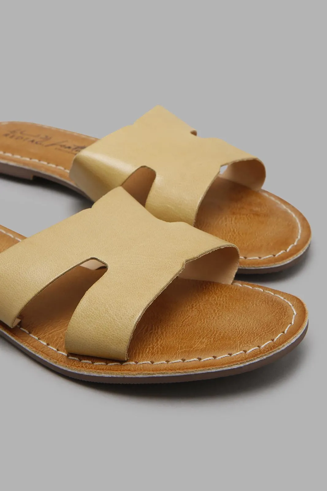 Mustard Leather Mule