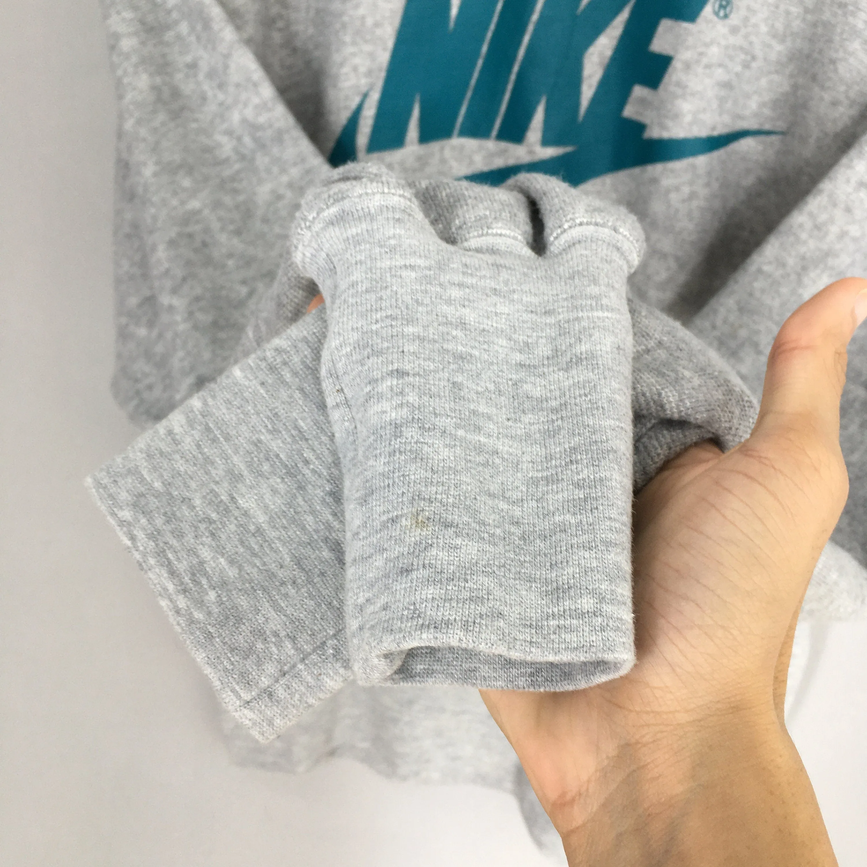 Nike Swoosh Gray Sweatshirt Large