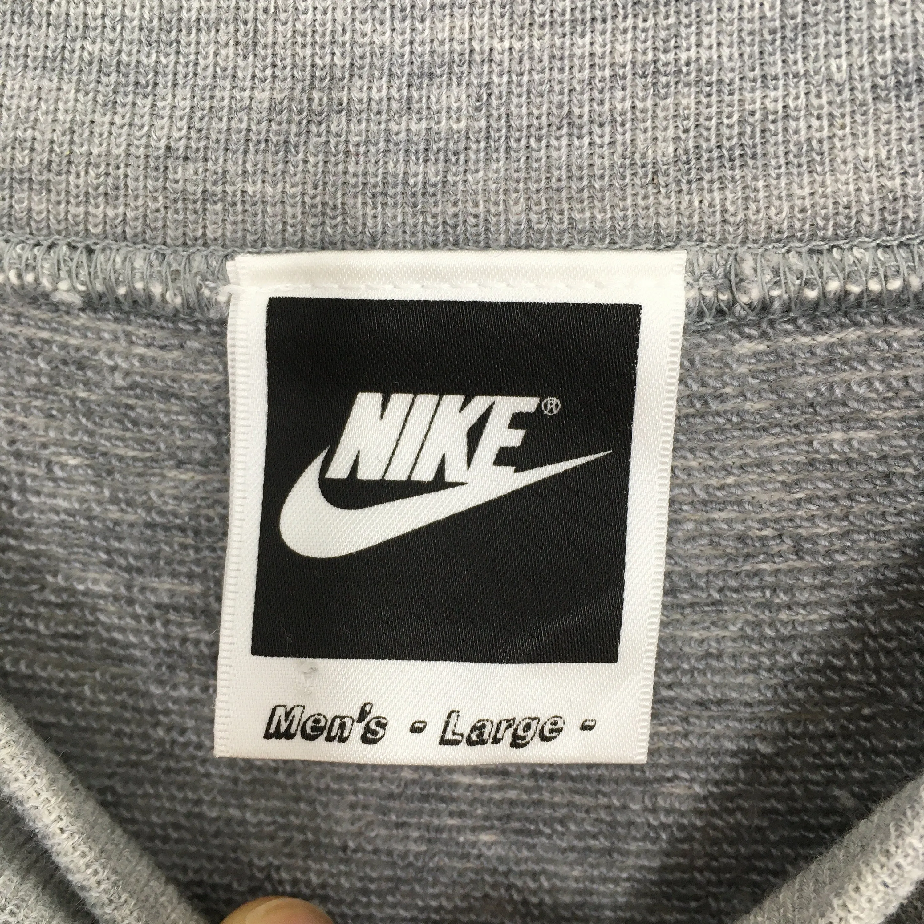 Nike Swoosh Gray Sweatshirt Large