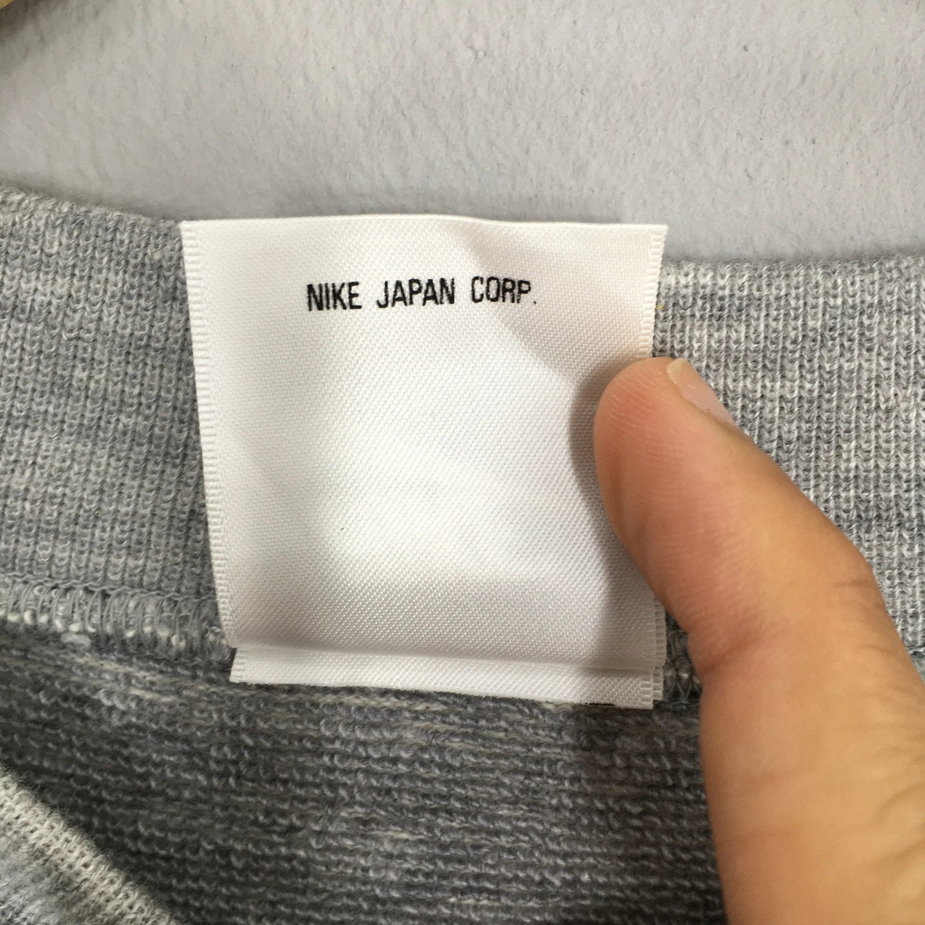 Nike Swoosh Gray Sweatshirt Large