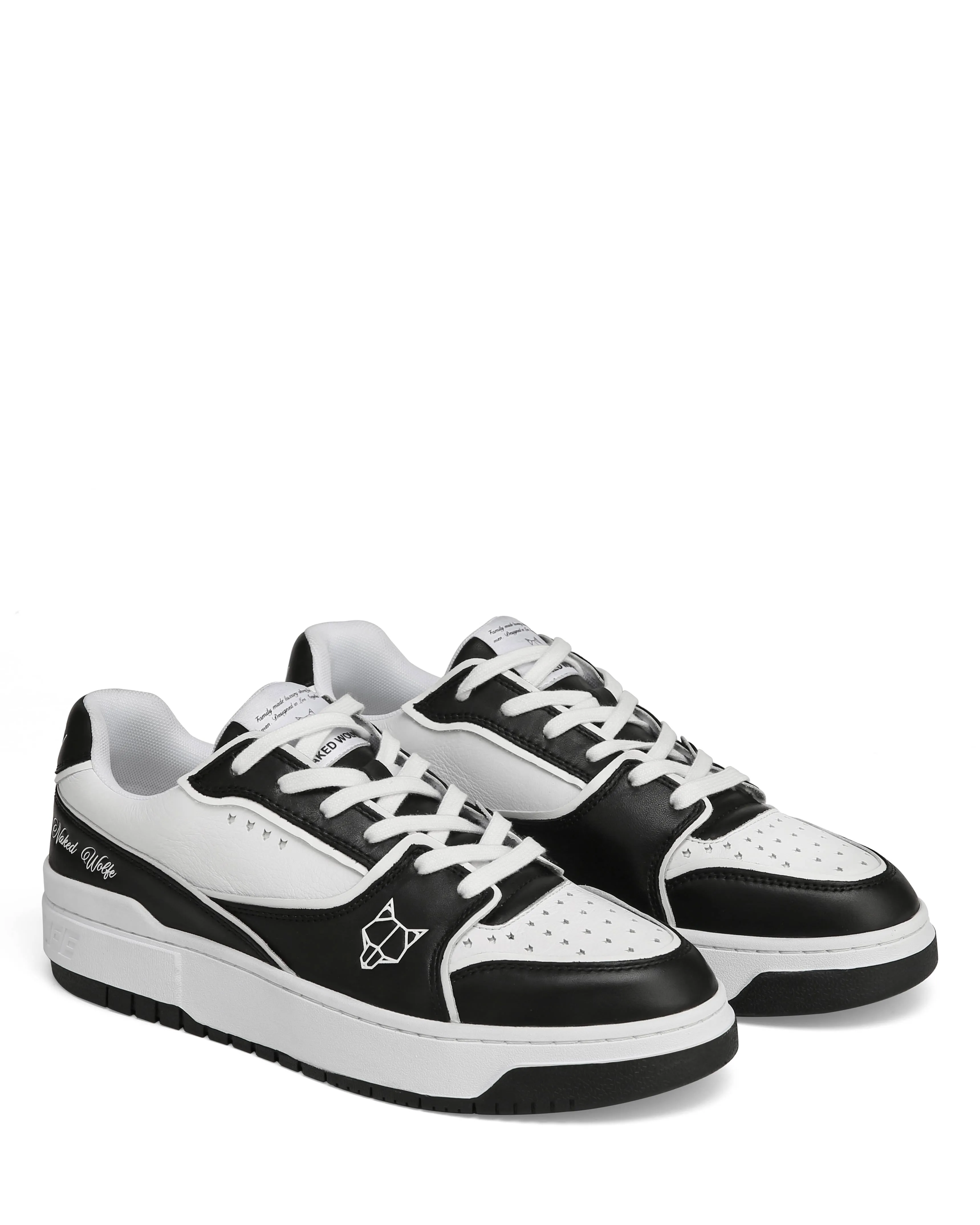 NW-01 Black/White Leather