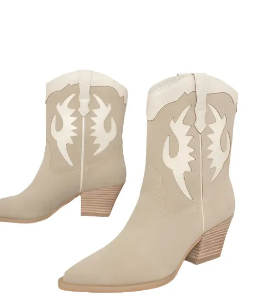 OASIS SOCIETY Houston - Layered Panel Cowboy Boots