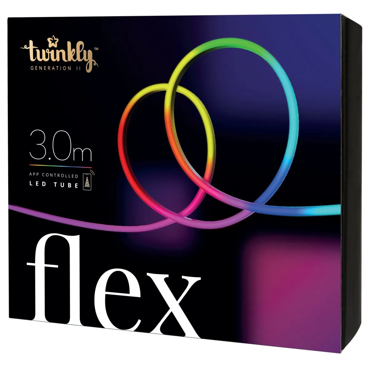 [OPEN BOX] TWINKLY FLEX Starter Kit 3M - 300 LEDs RGB LightApp-Controlled Flexible Light Tube Gen II - White