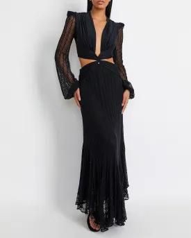 PLUNGE NETTED BEACH DRESS (EXCLUSIVE)