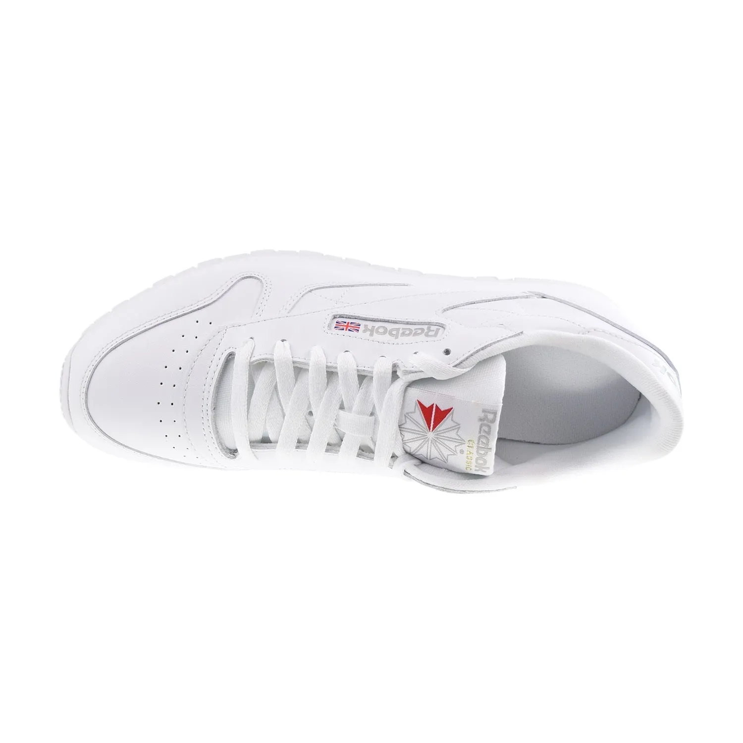 Reebok Classic Leather Men's Shoes Footwear White-Pure Grey