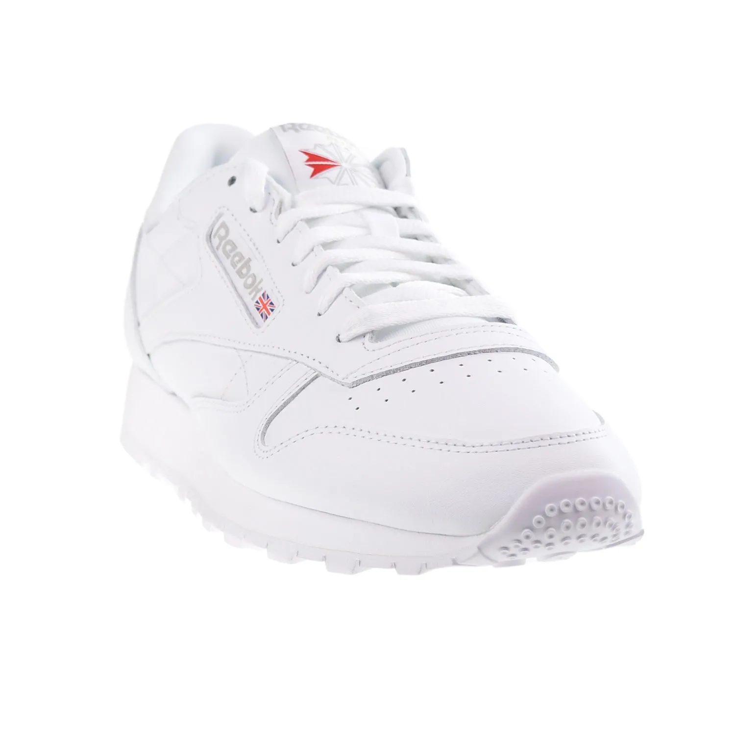 Reebok Classic Leather Men's Shoes Footwear White-Pure Grey