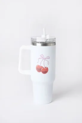 Stainless Steel Tumbler Cup With Straw