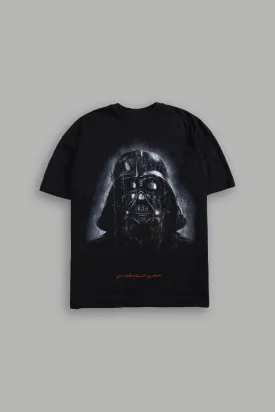 The Power Of The Dark Side Vader "Premium" Oversized Tee in Black