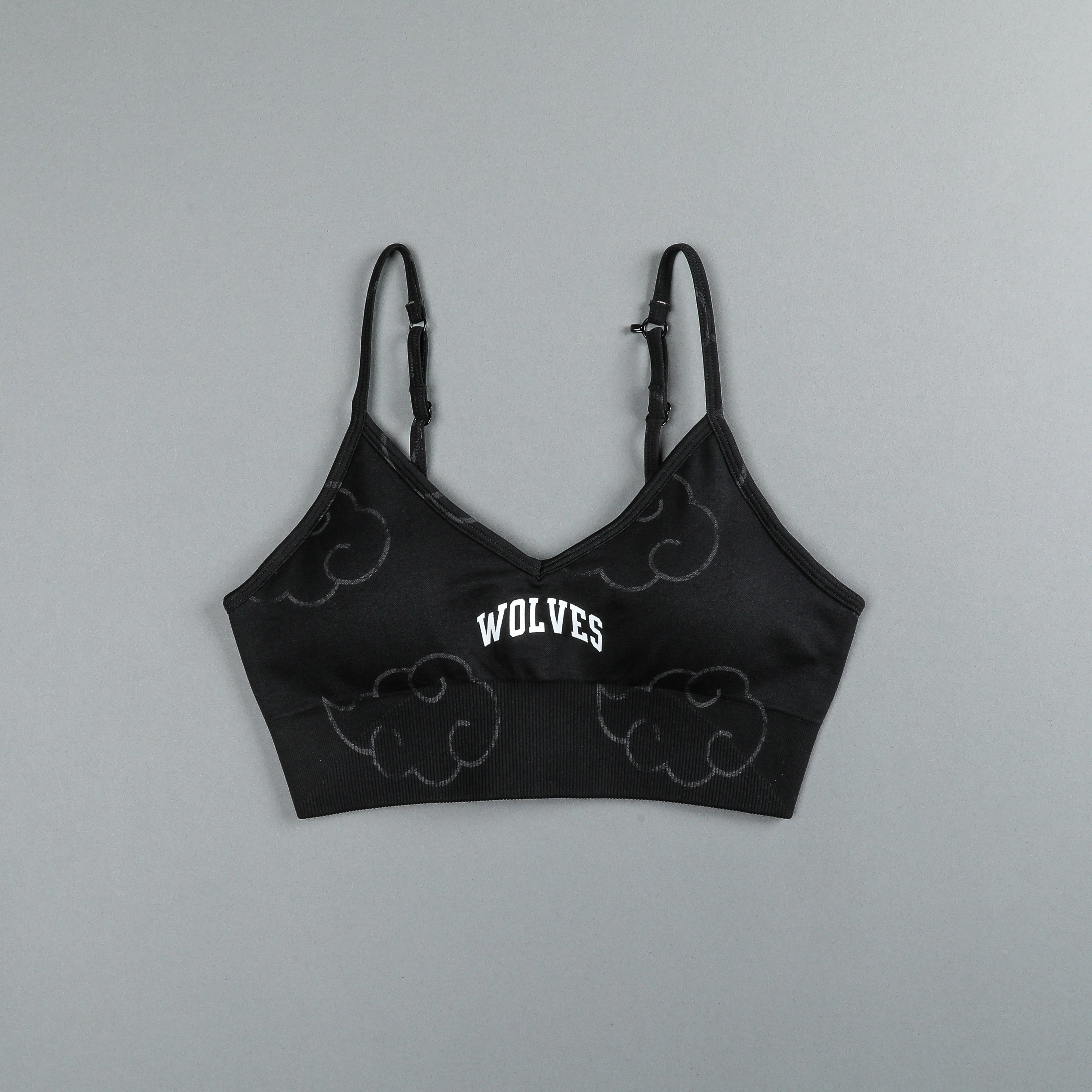 Wolf Cloud Loyalty "Everson Seamless" Sports Bra in Black