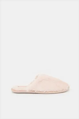 Women Pink Closed Toe Slipper